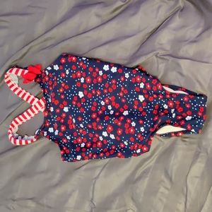 Circo flower printed one piece bathing suit